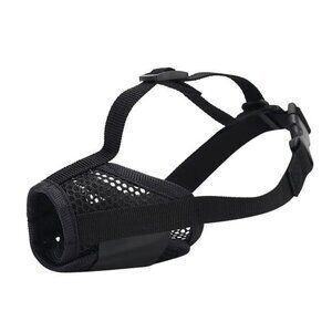 Dog Muzzle Mouth Cover Anti Bite Barking Chewing Mesh Mask Small/Medium Pet Cat